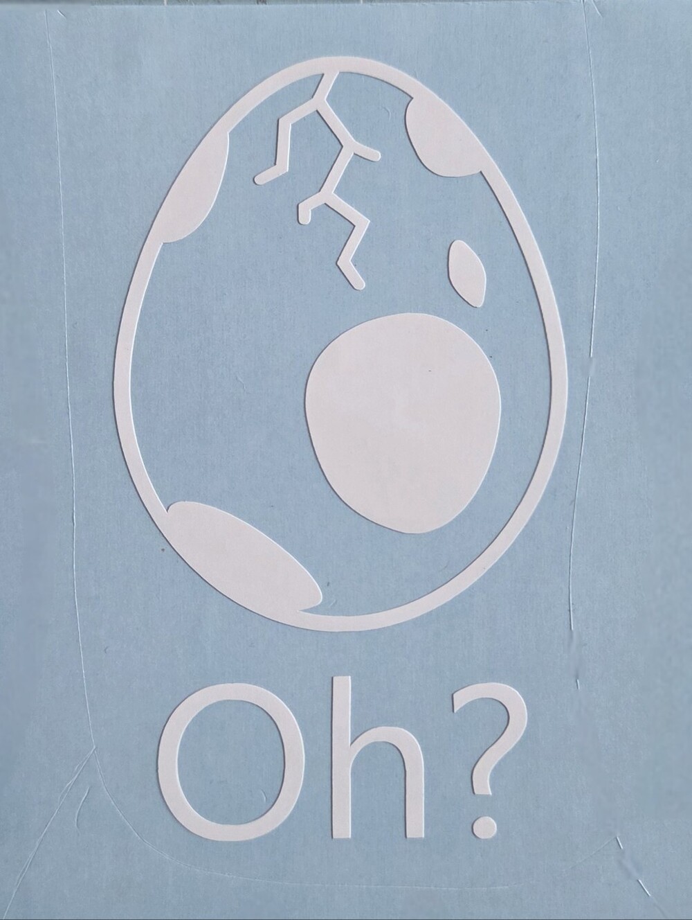 Oh? Pokemon Cracked Egg Hatch Vinyl Decal